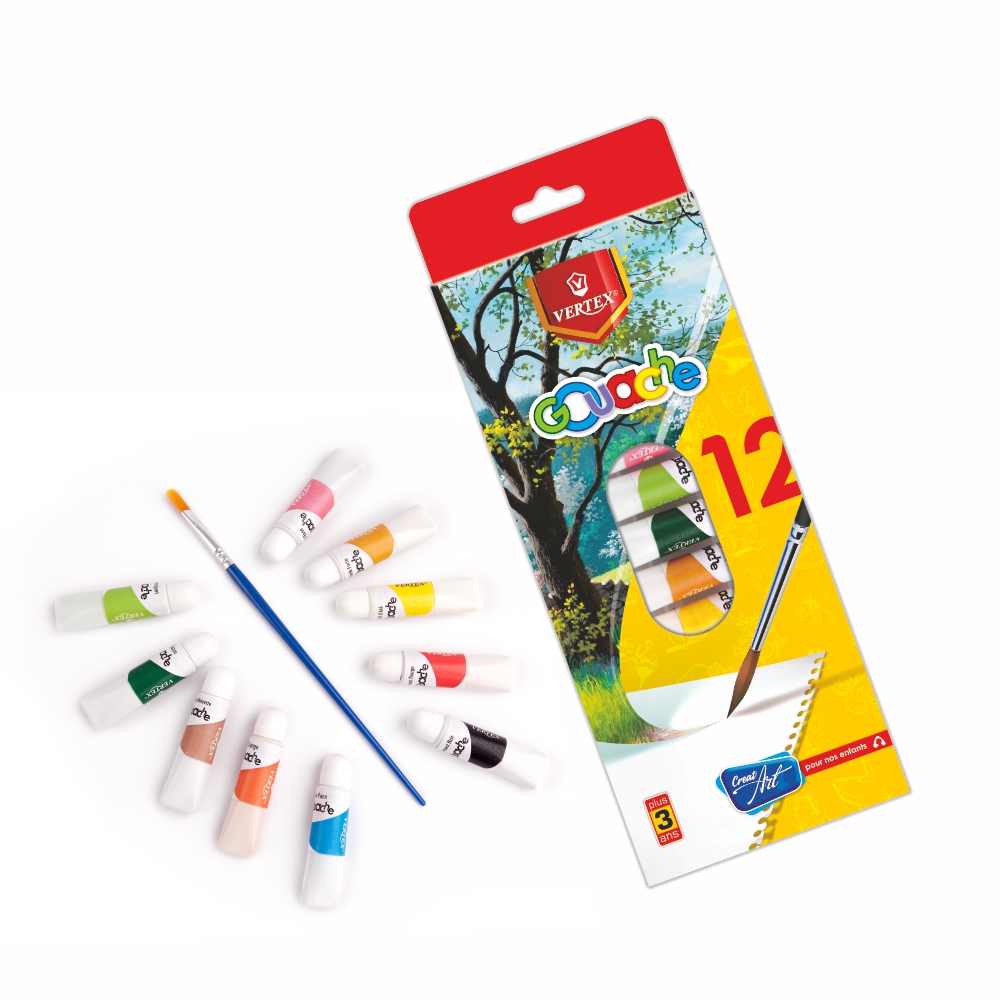 Peinture gouache semi-pâteuse OREOLINE 1L 22 couleurs