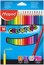 CRAYONS DE COULEUR MAPED 18/18 183218