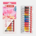 PEINTURE ACRYLIC 12X12ML ART CRATION 9021712M