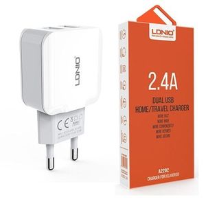 CHARGEUR LDNIO 2.4A 2USB A2202 LUNA