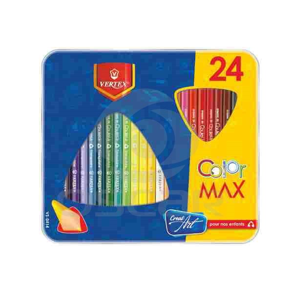 CRAYONS DE COULEUR VERTEX 24 VS-0412