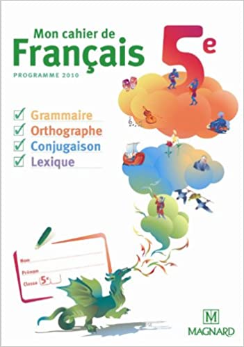 Mon cahier de français - 4ème - livre de l'élève (copie)