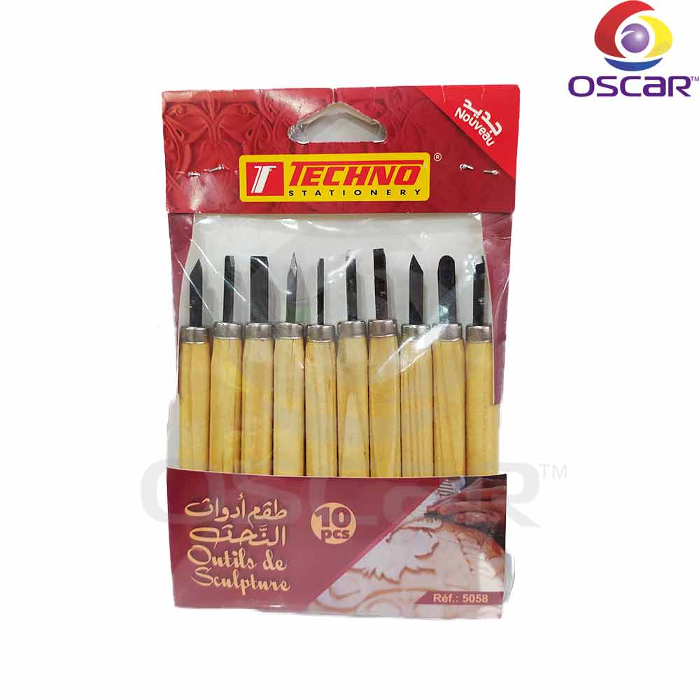 OUTILS DE SCULTURE TECHNO 10PCS 5058