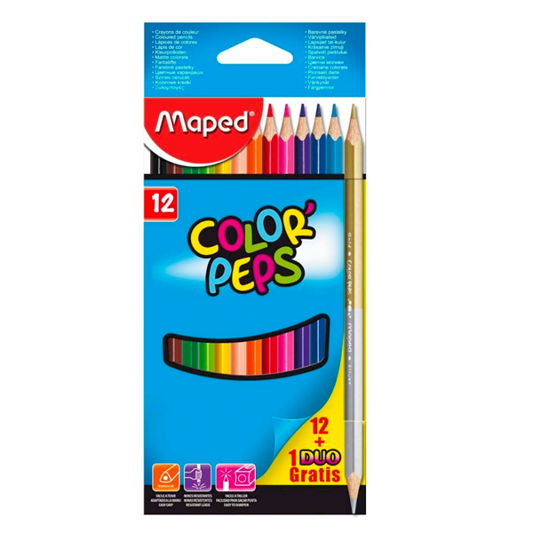 CRAYONS DE COULEUR MAPED 12+1/18 832021