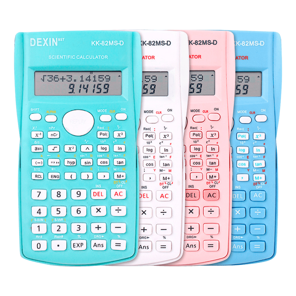 CALCULATRICE SCIENTIFIQUE 240 FONCTION DEXIN KK-82MS-B MULTICOULEUR