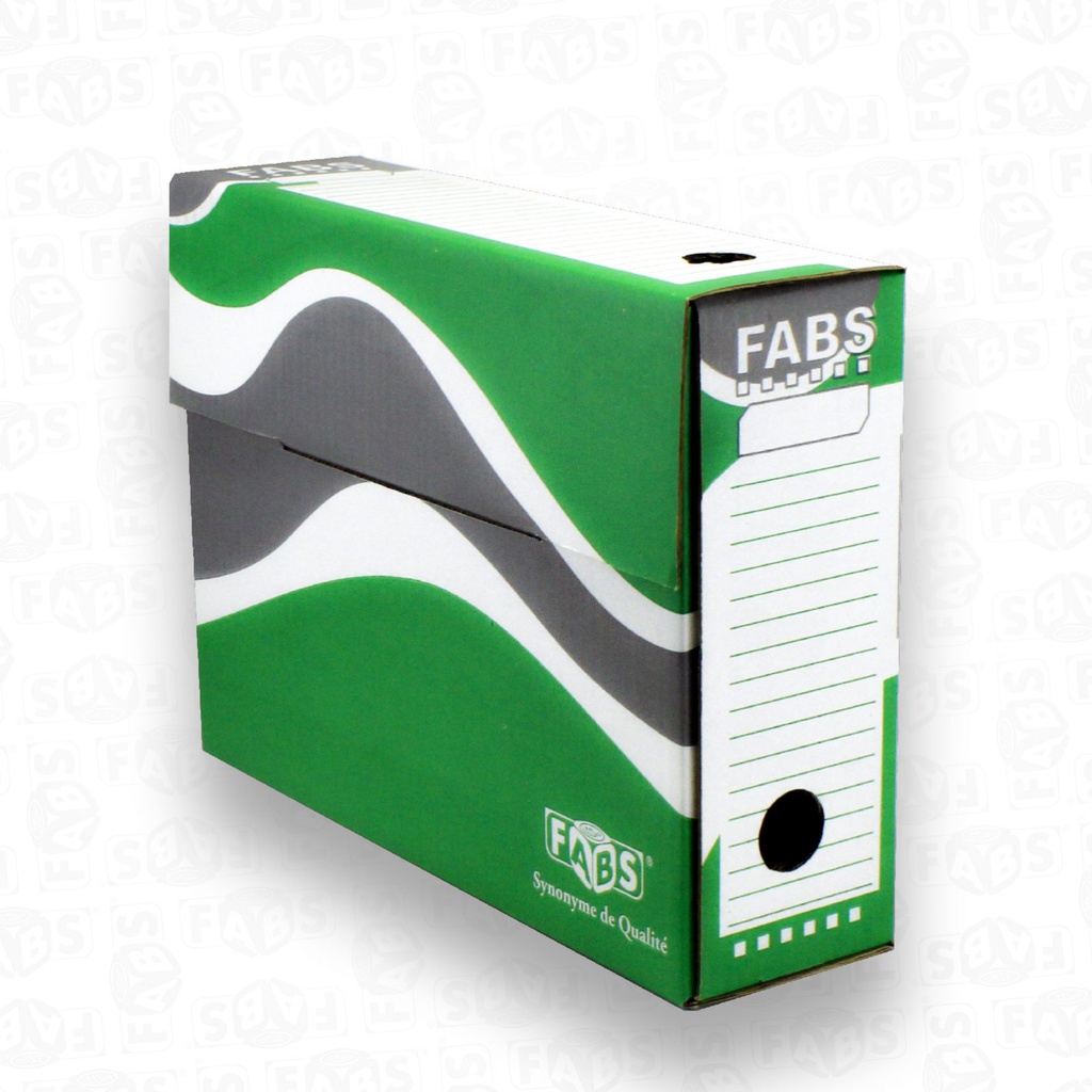 BOITE D'ARCHIVE PLIABLE FABS DOS 10cm SOFT 22104