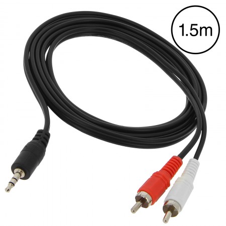 CABLE AUDIO 2RCA DC3.5 MAC TECH 1.5M