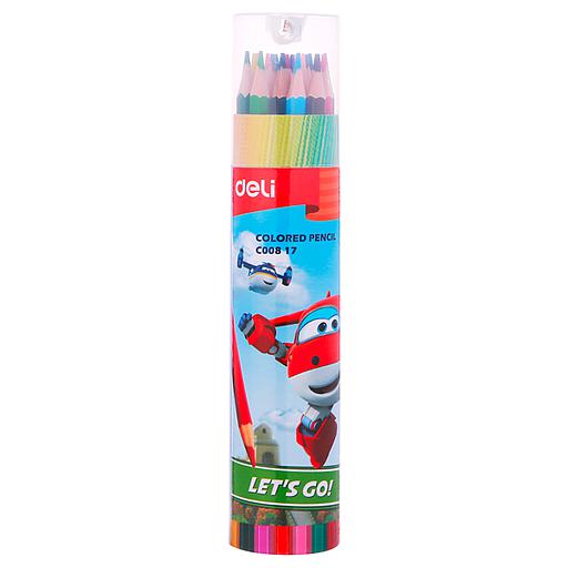 CRAYONS DE COULEUR DELI 18/18 SUPER WINGS C008 17