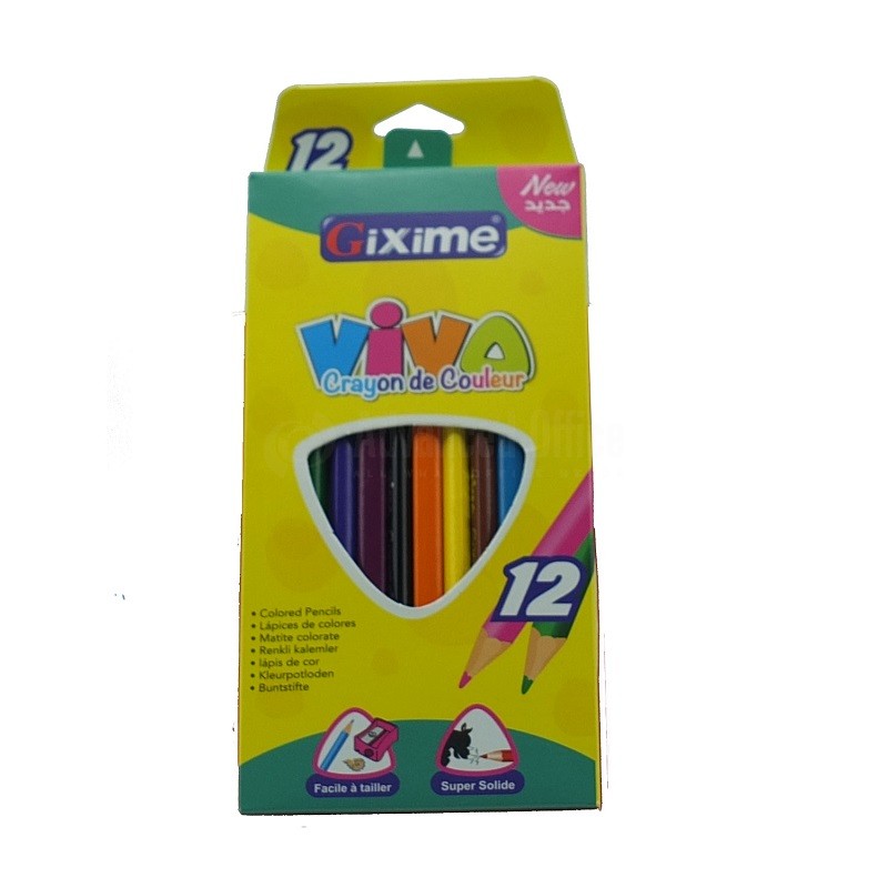 CRAYON DE COULEUR GIXIME 12/9 VIVO