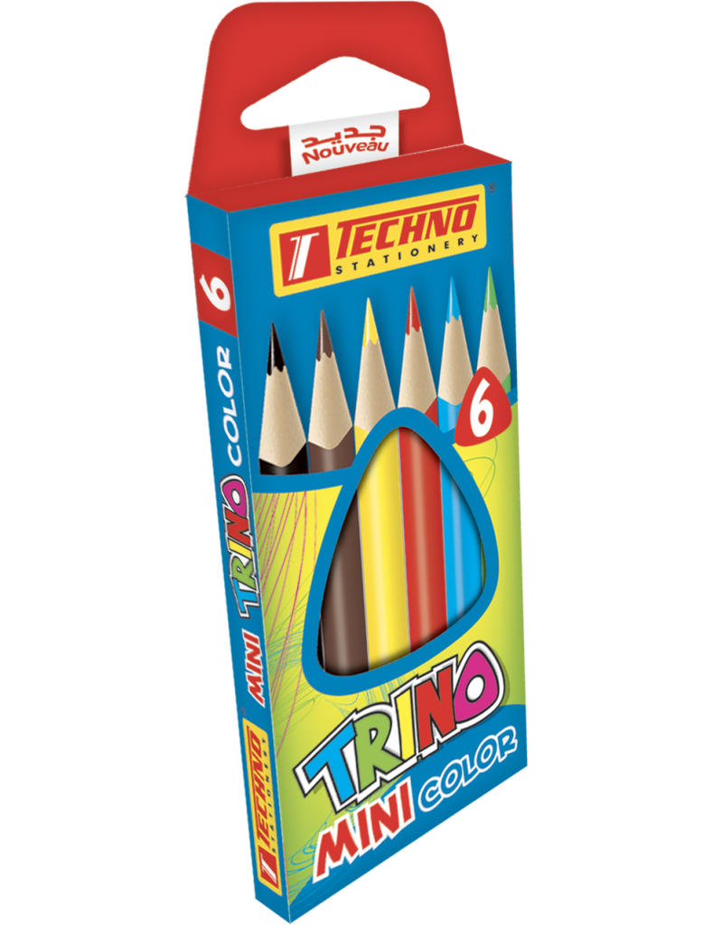 CRAYONS DE COULEUR TECHNO 6/8