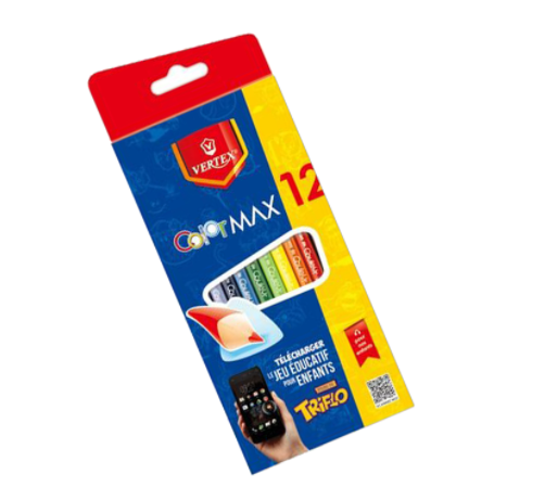 CRAYONS DE COULEUR VERTEX 12/18 VS-0403