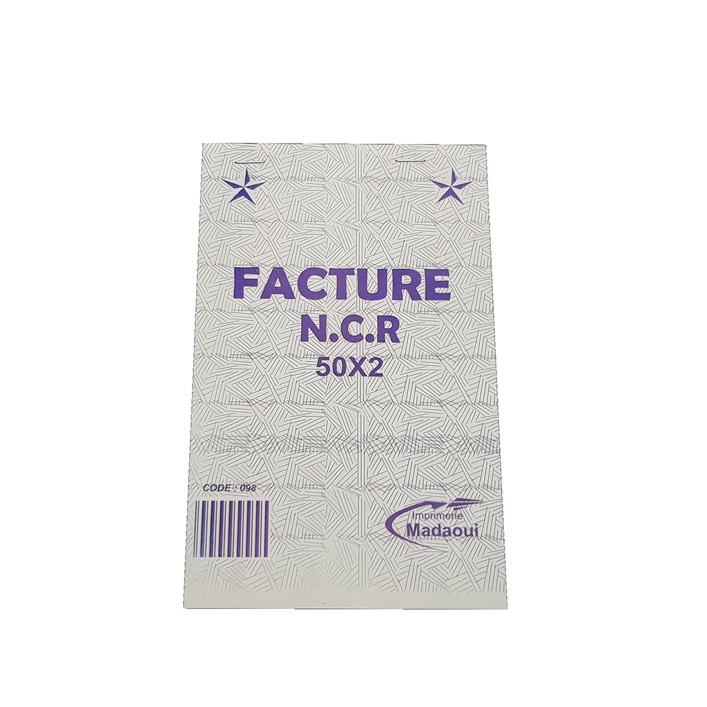 FACTURE A5 NCR 50*2 MADAOUI 098