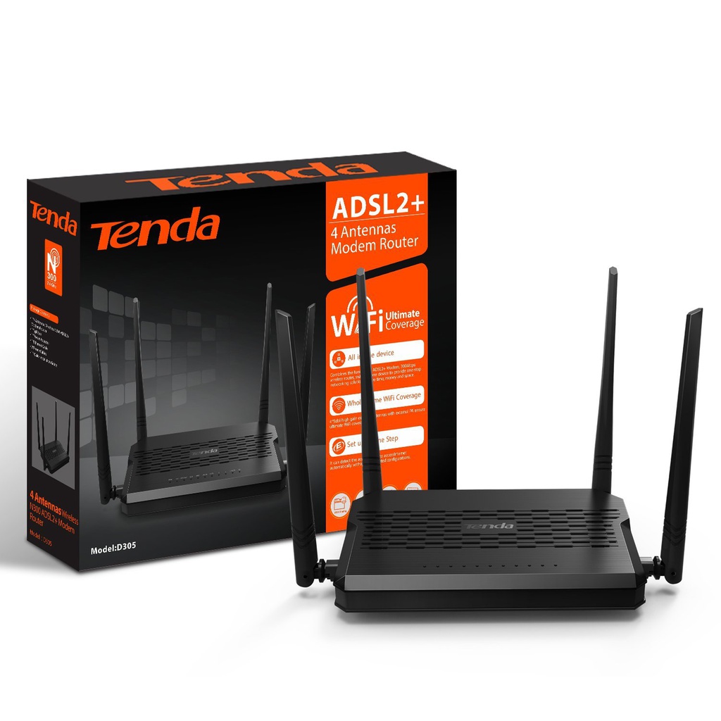 MODEM TENDA 4 ENTENNES D305