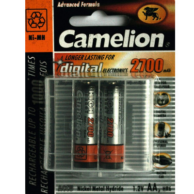 PILE CAMELION AA RECHARGEABLE 2700MAH 2PCS