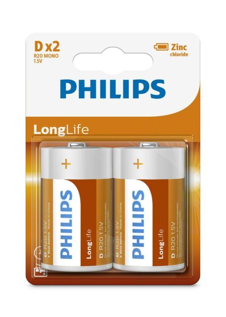 PILE PHILIPS R20 2PCS