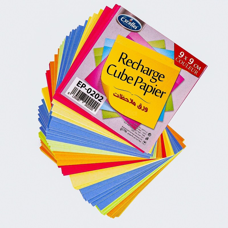 RECHARGE CUBE A PAPIER EXCELLES COULEUR EP-0202