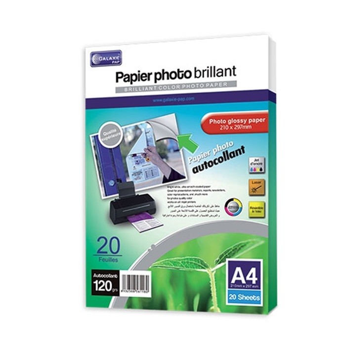 PAPIER AUTOCOLLANT A4 GALAXY DIVISE 20F