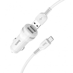 [CHAUHOZ27] - CHARGEUR AUTO HOCO 2.4A Z27 TYPEC
