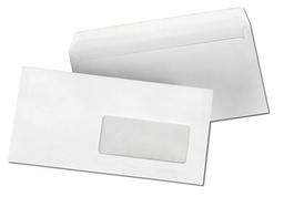 [ENF15FEBL] - ENVELOPPE F15 A FENETRE BLANCHE AUTOCOLLANTE EDN [500]