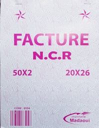 [FANCRA450*2MA154] - FACTURE A4 NCR 50*2 MADAOUI 0154