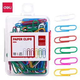 [TRCO29MMDE] - TROMBONES COULEUR 29MM DELI 100PCS