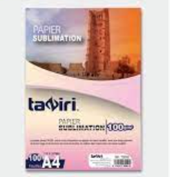 [PASA4100GUTA100FTZ0091] - PAPIER SUBLIMATION A4 100G  TAZIRI 100F TZ0091