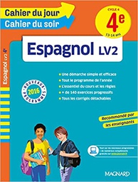 [CAJOSOESLV24E] - CAHIER DU JOUR CAHIER DU SOIR ESPAGNOL LV2 3E CYCLE 4 (14-15Ans) (copie)