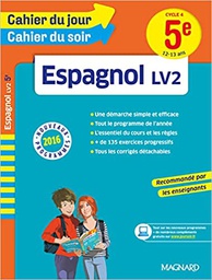 [CAJOSOESLVE5E] - CAHIER DU JOUR CAHIER DU SOIR ESPAGNOL LV2 4E CYCLE 4 (13-14Ans) (copie)