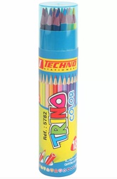 [CRDECO43ENTUTE] - CRAYONS DE COULEUR 12/18 EN TUBE TECHNO TRINO 5782