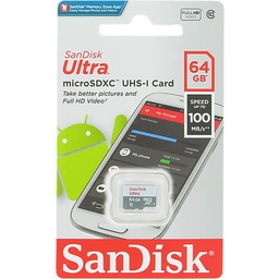 CARTE MEMOIRE MICRO SD 64GB 100MB/S SANDISK